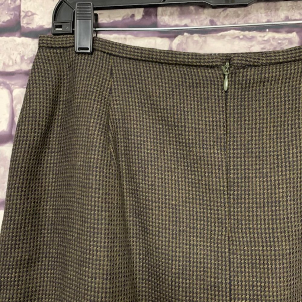 Rena Rowan Houndstooth Fully Lined Skirt Size 14 - Picture 6 of 8